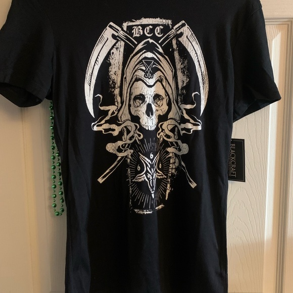BlackCraft size medium gothic graphic shirt - reaper casket design - Picture 3 of 5